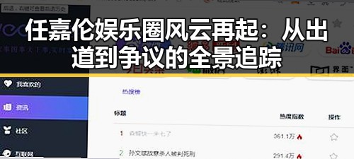 任嘉伦娱乐圈风云再起：从出道到争议的全景追踪